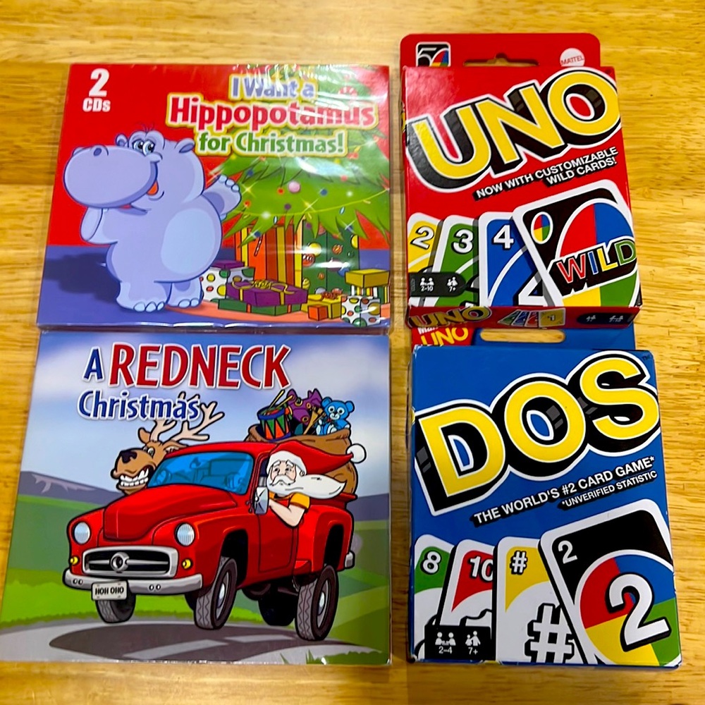 5 for $25!  Bundle of two CDs and two Card games.